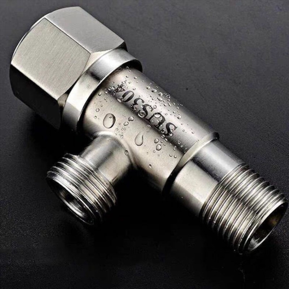 Toilet Flush Valve - Stainless Steel Hot Cold Inlet Valve