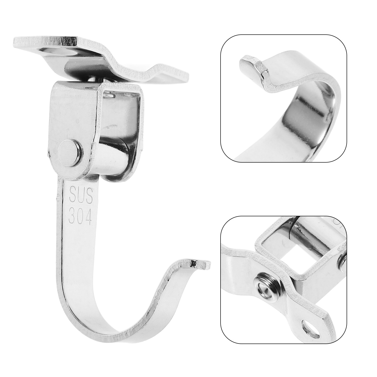 Ceiling Fan Mount - 2Pcs Stainless Steel Ceiling Hook Heavy