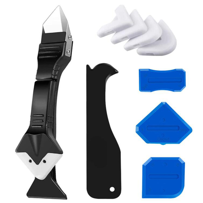 Bathroom Caulk Siliconized - 5 in 1 Silicone Caulking Tools