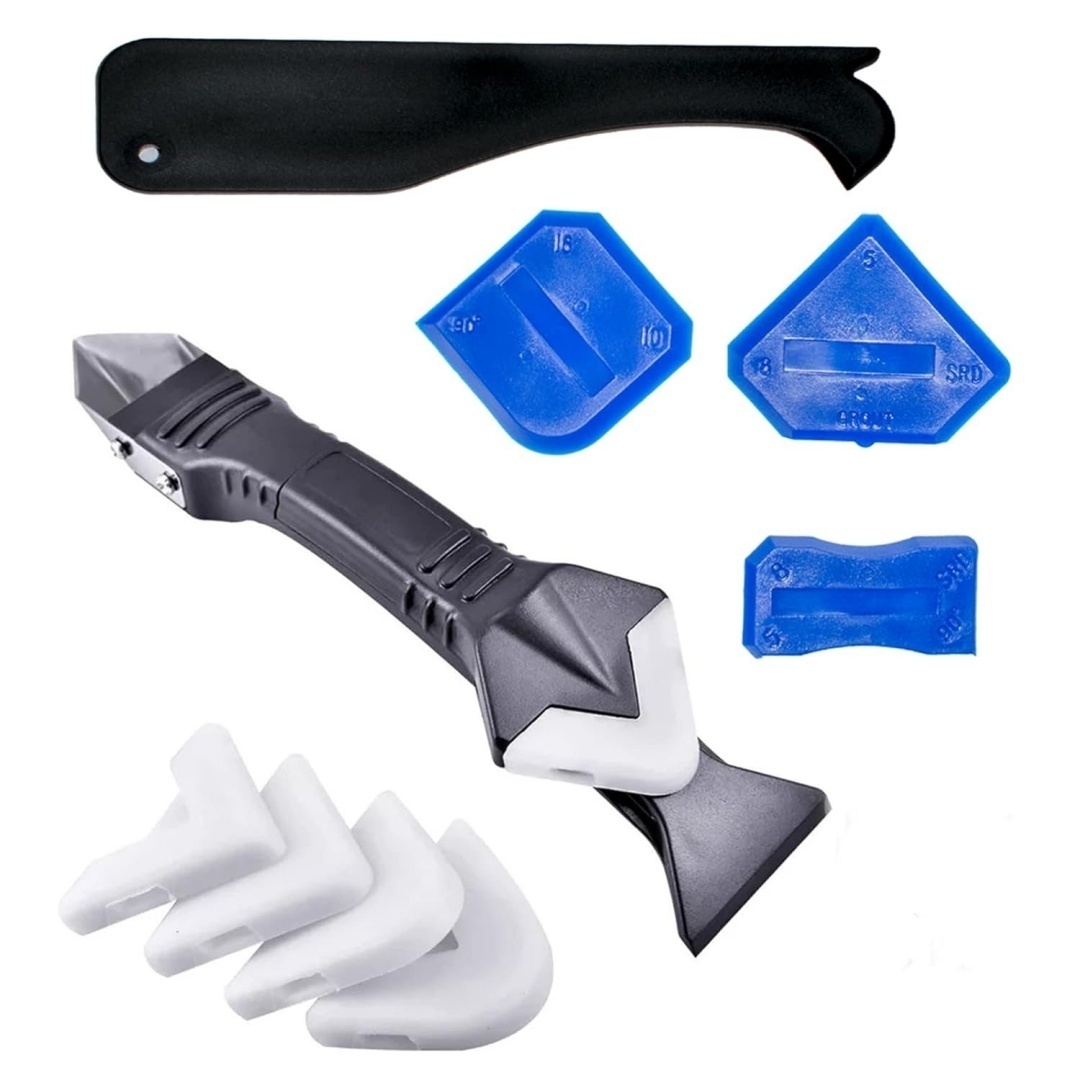 Bathroom Caulk Siliconized - Silicone Caulking Tool Kit，Glass Glue Angle