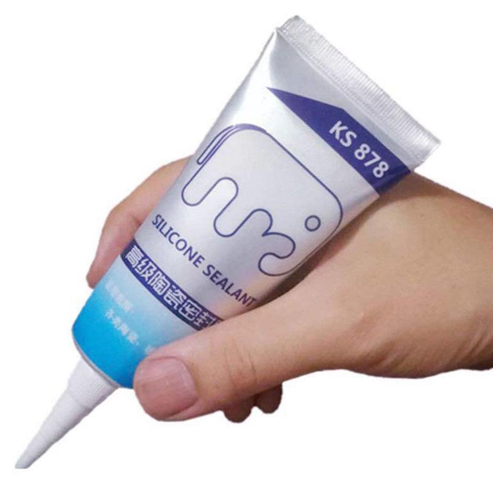 Bathroom Caulk Siliconized - 120ML Multipurpose Silicone Sealant Waterproof Caulk