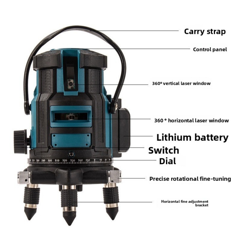 5-Line Green Laser Level, High - огляд і ціна Level Laser Line
