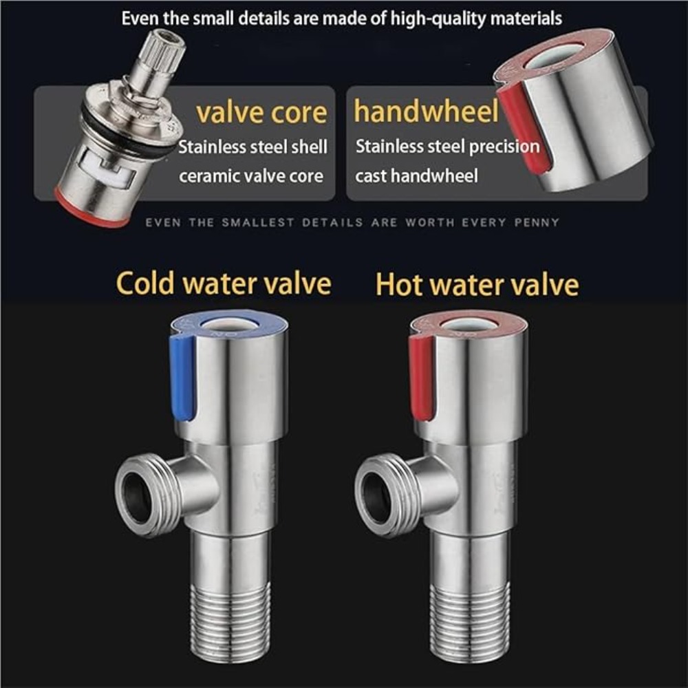 Stainless Steel Hot Cold Inlet - огляд і ціна Toilet Flush Valve