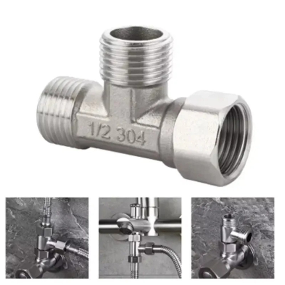 G1/2 Stainless Steel T Adapter - огляд і ціна Toilet Flush Valve