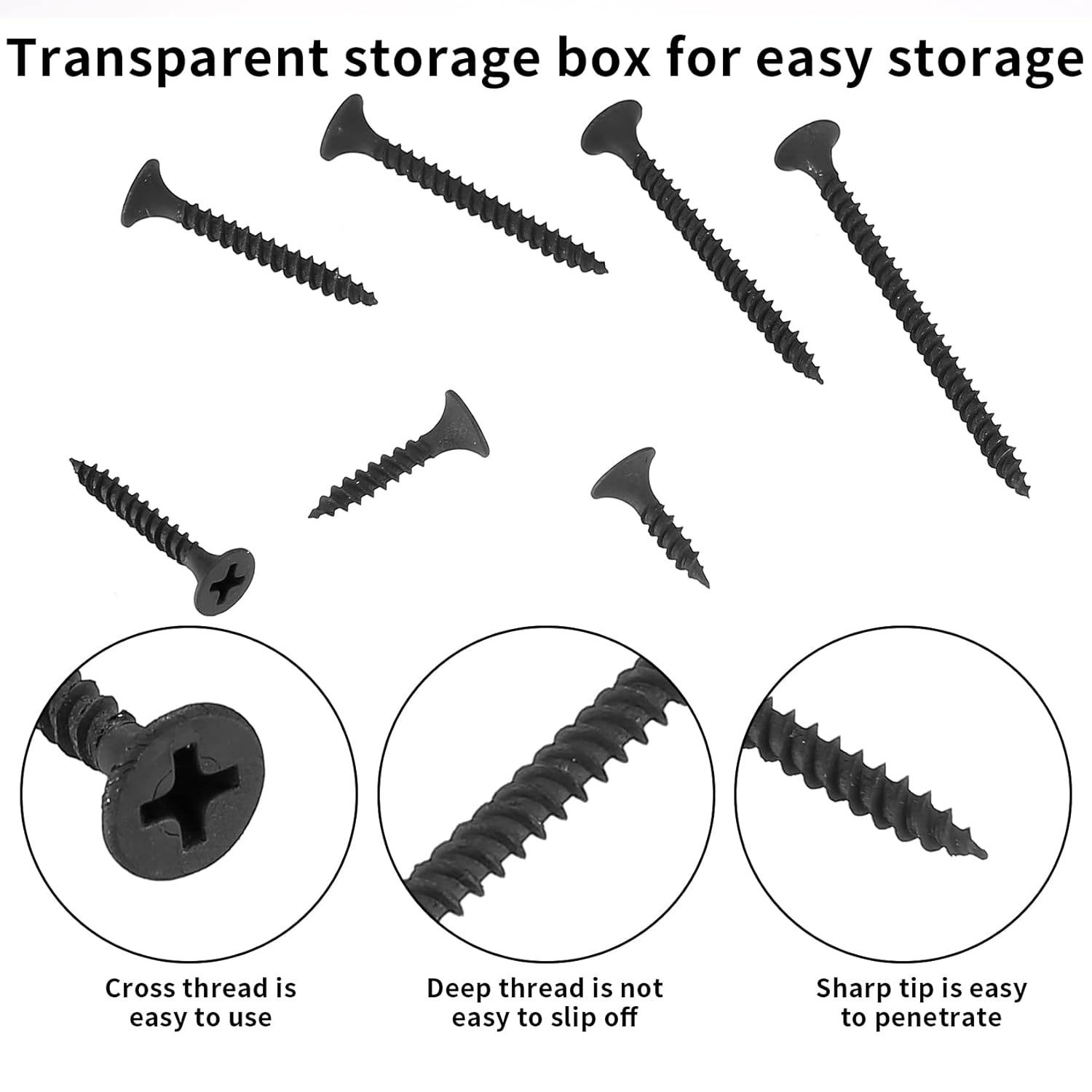 220-Piece Black Wood Screws Se - огляд і ціна Home Improvement Handyman