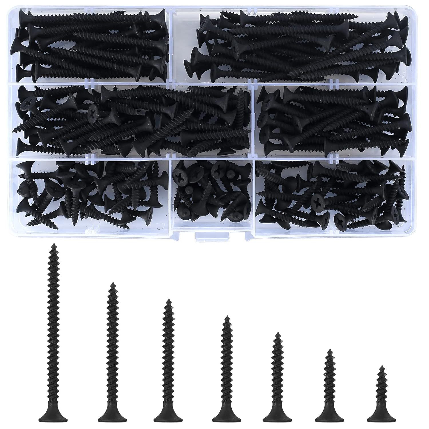 220-Piece Black Wood Screws Se - огляд і ціна Home Improvement Handyman