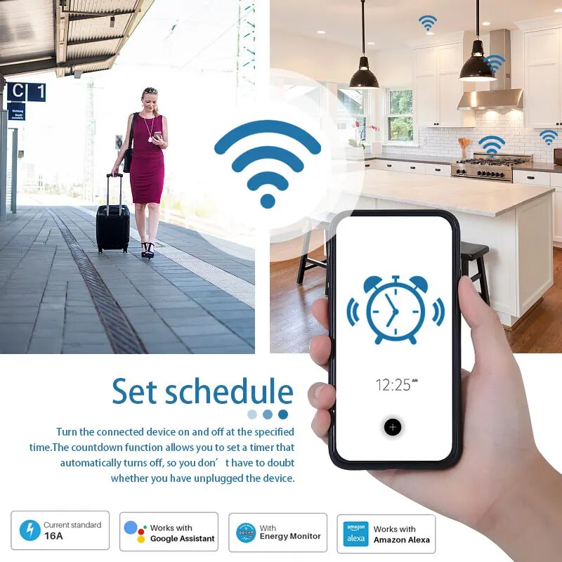 Smart EU Socket WiFi 20A EU Pl - огляд і ціна Home Improvement Outlet