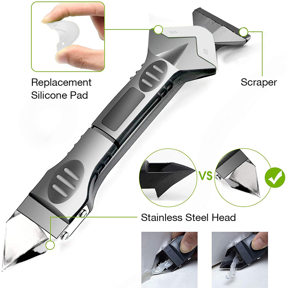 5 in 1 Silicone Caulking Tools - огляд і ціна Bathroom Caulk Siliconized