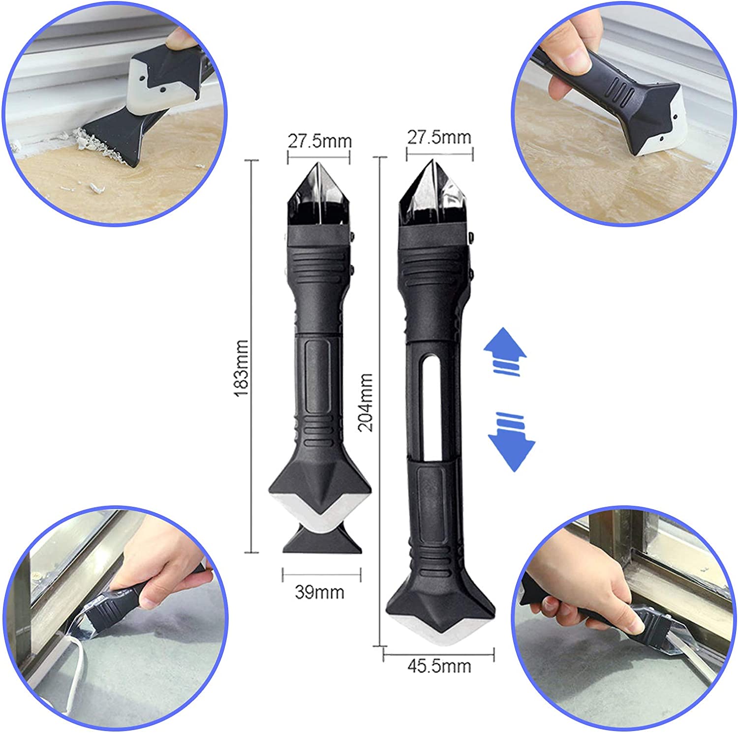 5 in 1 Silicone Caulking Tools - огляд і ціна Bathroom Caulk Siliconized