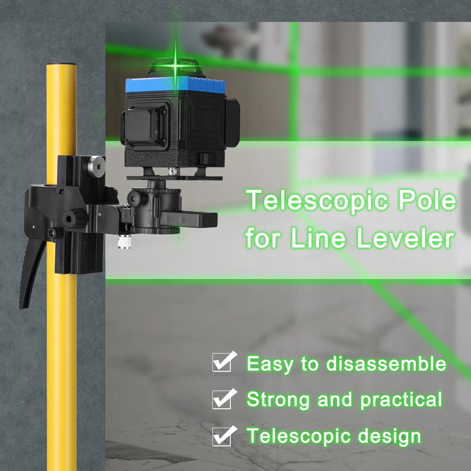 Max 4.2m Height Adjustable Lin - огляд і ціна Level Laser Line