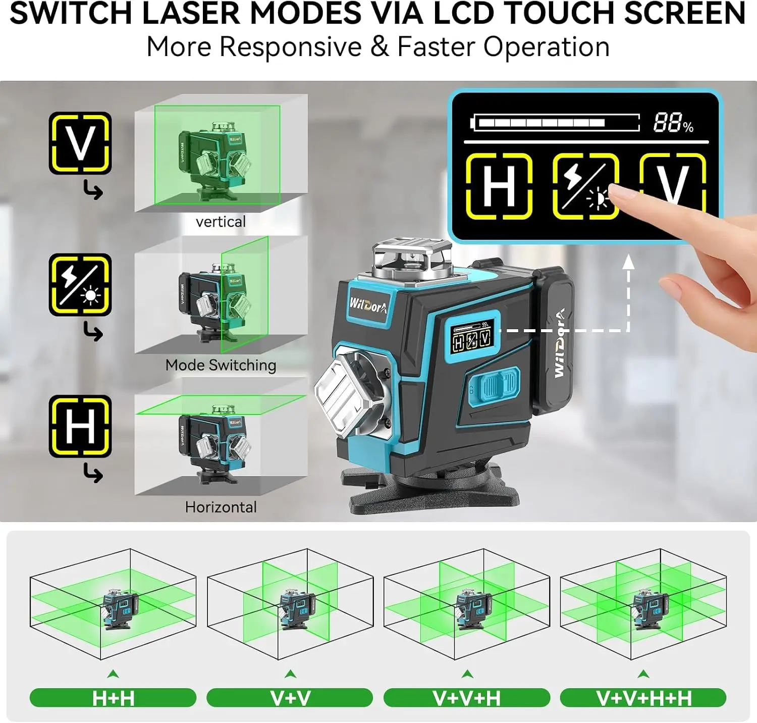 Laser Level with Tripod, 4x360 - огляд і ціна Level Laser Line