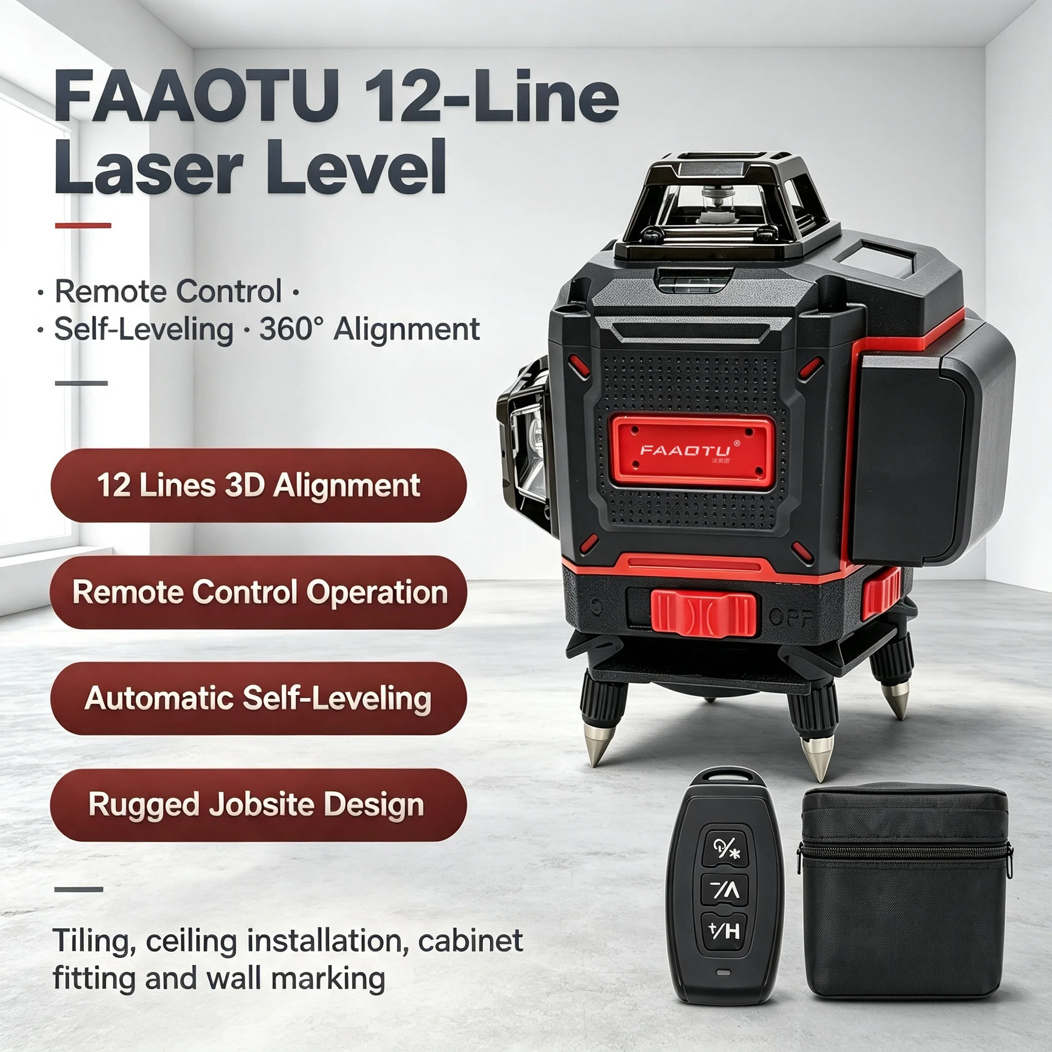 FAAOTU Digital 360-Degree Cros - огляд і ціна Level Laser Line