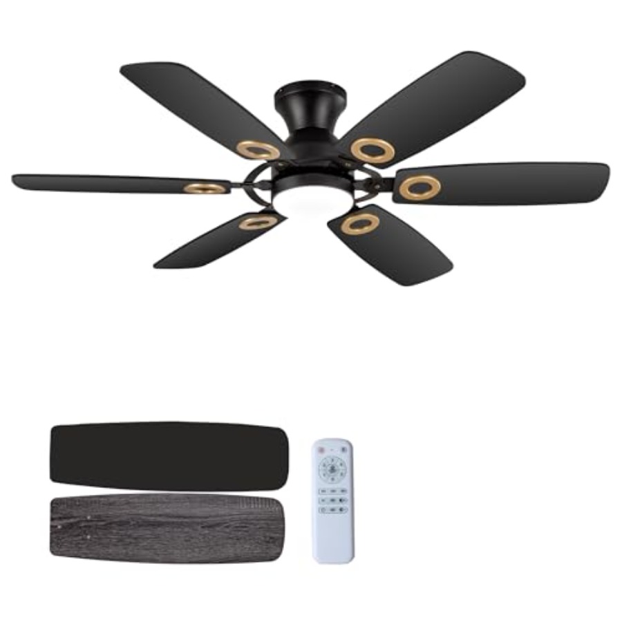 Ceiling Fans with Lights, Blac - огляд і ціна Ceiling Fan Mount