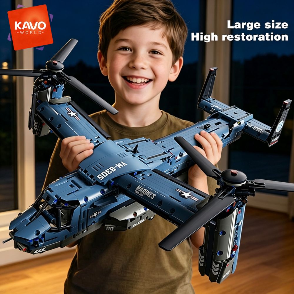KAVOWORLD 1486PCS V-22 Osprey  - огляд і ціна Home Improvement By